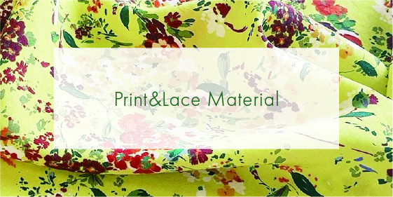 Print＆Lace Material
